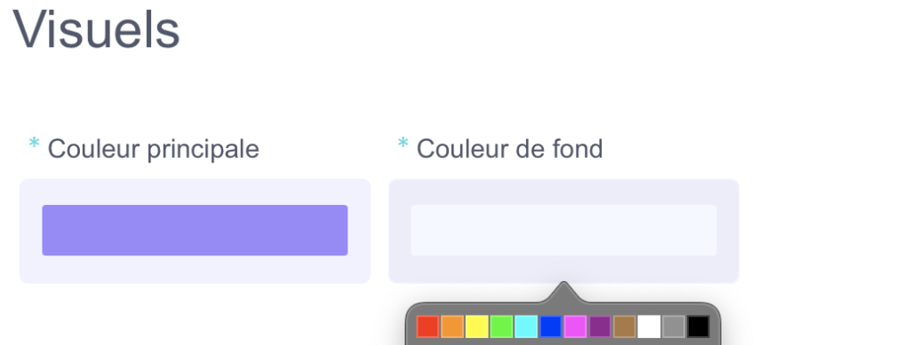 couleurs de la billetterie