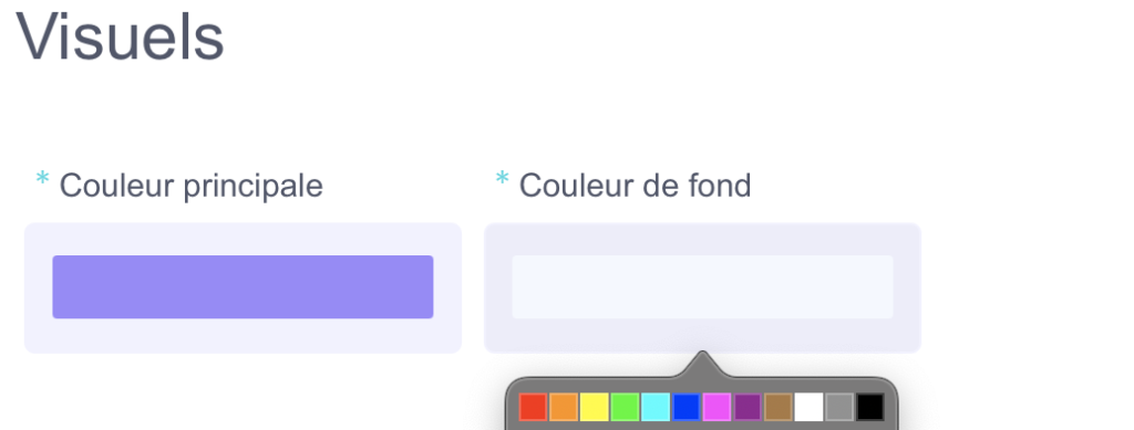 couleurs de la billetterie 